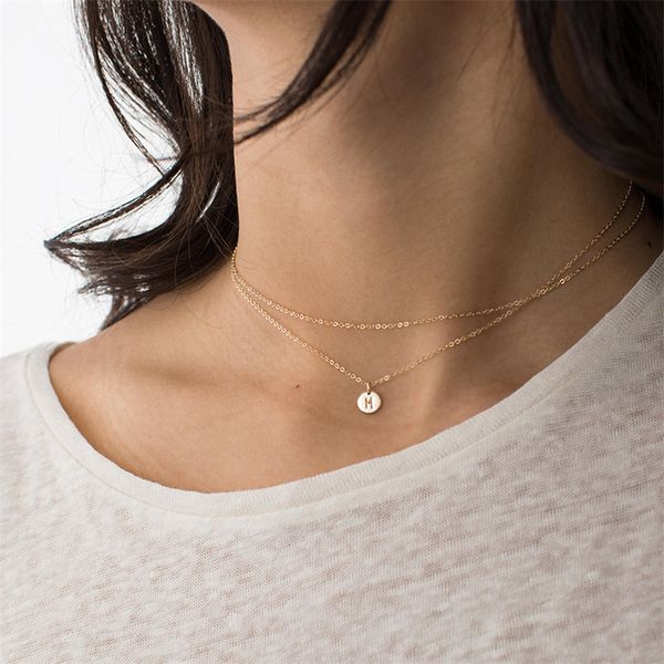 pinjeas handmade custom made letter pendant dainty personal choker necklace bridesmaid gift for women jewelry, Silver
pinjeas handmade custom made letter pendant dainty personal choker necklace bridesmaid gift for women jewelry, Silver