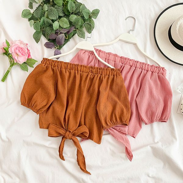 holiday slash neck chiffon shirt 2019 summer new high waist short knotted crop blouse g163, White
holiday slash neck chiffon shirt 2019 summer new high waist short knotted crop blouse g163, White