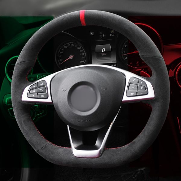 black alcantara steering wheel cover for - c200 c250 c300 sport cla220 b250 b260 a200 a250
black alcantara steering wheel cover for - c200 c250 c300 sport cla220 b250 b260 a200 a250