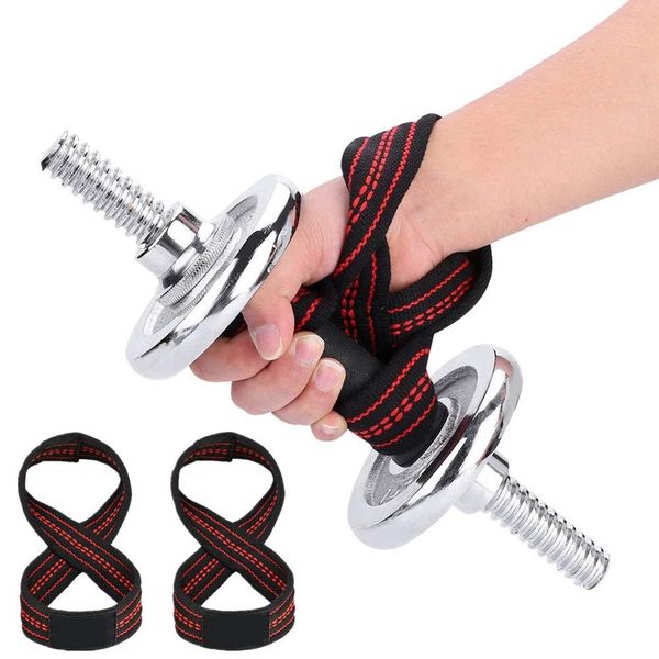 2 pcs figure 8 lifting straps wrist support wraps protection for gym weight lifting fitness deadlift body building grip strap, Black;red
2 pcs figure 8 lifting straps wrist support wraps protection for gym weight lifting fitness deadlift body building grip strap, Black;red