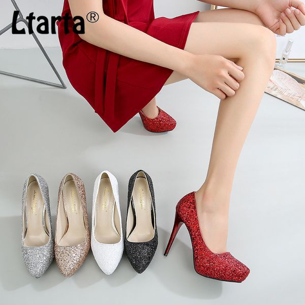 ltarta 2020 spring new high heel waterproof platform pointed shallow mouth single shoes sequin work women's shoes zsh, Black
ltarta 2020 spring new high heel waterproof platform pointed shallow mouth single shoes sequin work women's shoes zsh, Black