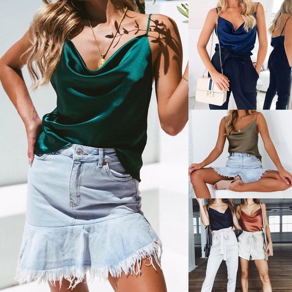 club satin women solid camis spaghetti strap summer camis shirts backless solid casual basic regata feminina, White
club satin women solid camis spaghetti strap summer camis shirts backless solid casual basic regata feminina, White