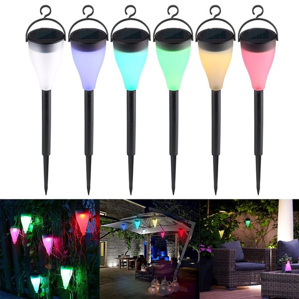 garden solar led power three modes colorful light lawn lamp black shell
garden solar led power three modes colorful light lawn lamp black shell