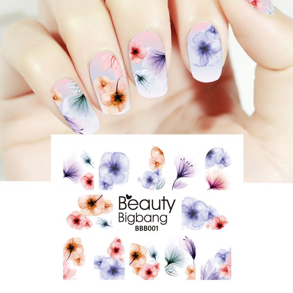 beautybigbang 1pc gradient flower series water nail stickers decals floral adhesive manicure stickers charm nail art decoration, Black
beautybigbang 1pc gradient flower series water nail stickers decals floral adhesive manicure stickers charm nail art decoration, Black