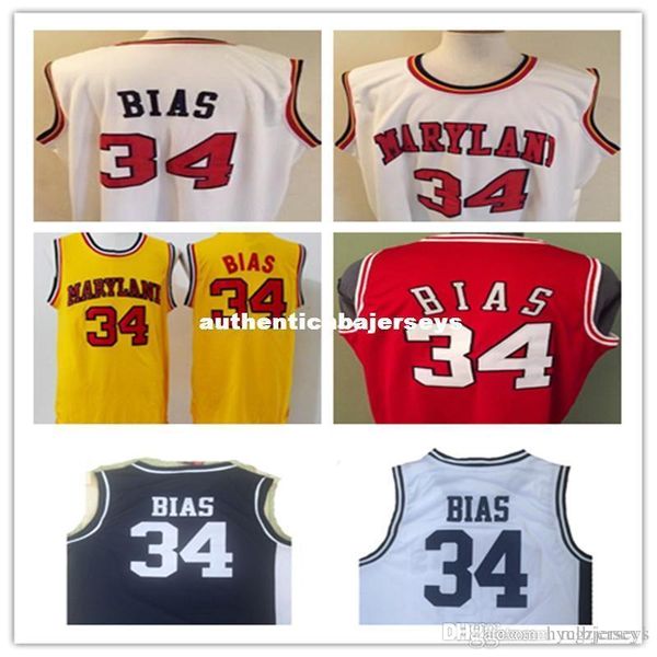 #34 len bias 1985 maryland terps basketball jersey white,yellow,stitched rev30 jersey, custom any name,number and sizes, Black;blue
#34 len bias 1985 maryland terps basketball jersey white,yellow,stitched rev30 jersey, custom any name,number and sizes, Black;blue