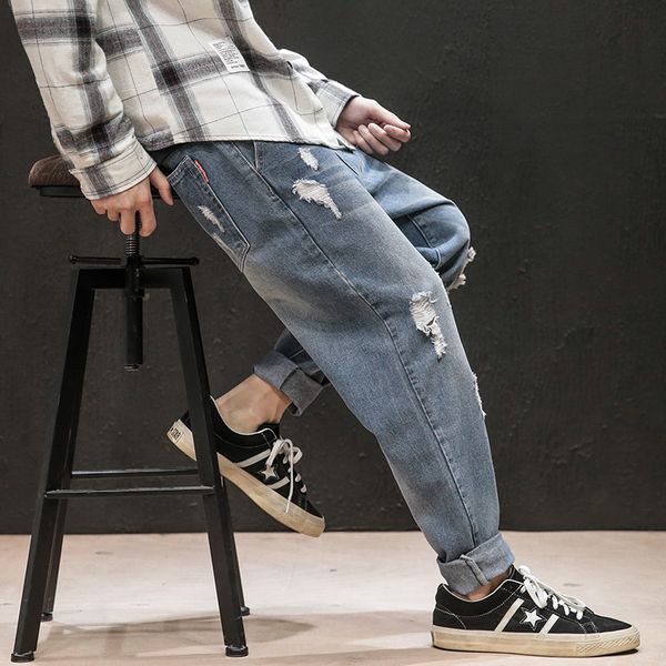 bqodqo 2019 jeans for men denim trouser autumn stylish stranger streetwear pant fashion game social male comfortable loose jeans, Blue
bqodqo 2019 jeans for men denim trouser autumn stylish stranger streetwear pant fashion game social male comfortable loose jeans, Blue