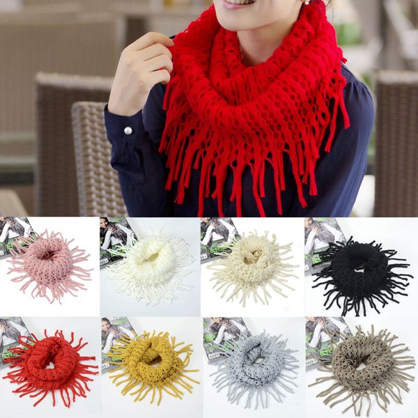 lnrrabc 11 colors women girl casual autumn winter warm cashmere hollow tassel 2 circle shawl knit pullover scarf christmas gifts
lnrrabc 11 colors women girl casual autumn winter warm cashmere hollow tassel 2 circle shawl knit pullover scarf christmas gifts