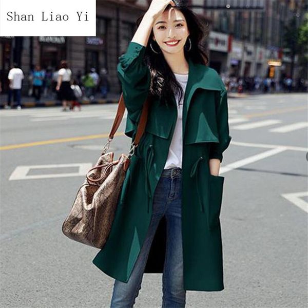 new ladies windbreaker jacket fashion british wind long coat drawstring waist slimming female trench coat oversize women, Tan;black
new ladies windbreaker jacket fashion british wind long coat drawstring waist slimming female trench coat oversize women, Tan;black
