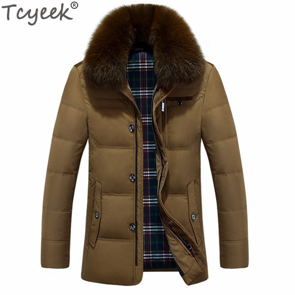 tcyeek thick winter jacket men warm middle long coats fashion real fur collar men's down jacket jaquetas masculina inverno cj293, Black
tcyeek thick winter jacket men warm middle long coats fashion real fur collar men's down jacket jaquetas masculina inverno cj293, Black