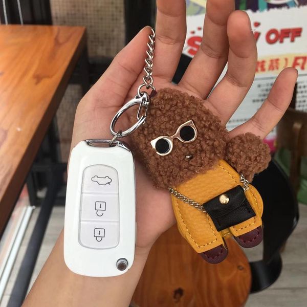 2019 new fashion cute teddy key chain key ring fashion cotton filled cartoon pu chain creative car bag mobile phone ring, Silver
2019 new fashion cute teddy key chain key ring fashion cotton filled cartoon pu chain creative car bag mobile phone ring, Silver