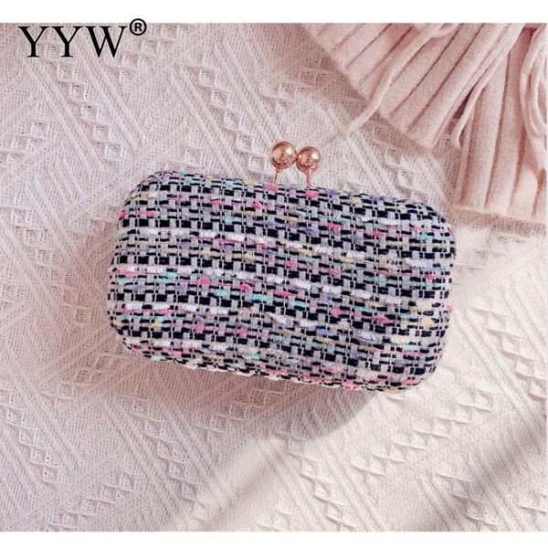 plaid fabric wedding clutches for women evening party bridal banquet luxury bag with chain mini clutches purse shoulder bag 2019
plaid fabric wedding clutches for women evening party bridal banquet luxury bag with chain mini clutches purse shoulder bag 2019