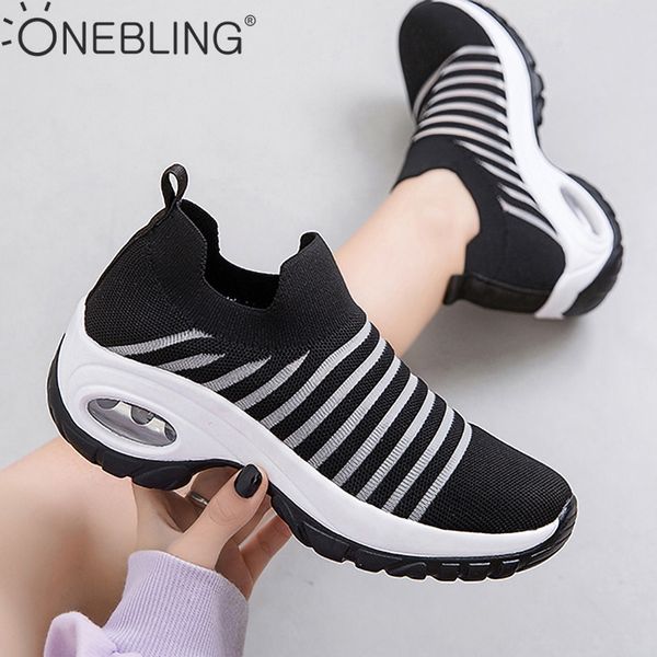 onebling breathable mesh knit sock sneakers 2019 summer platform flat women slip on walking shoes chunky trainers plus size 42, Black
onebling breathable mesh knit sock sneakers 2019 summer platform flat women slip on walking shoes chunky trainers plus size 42, Black