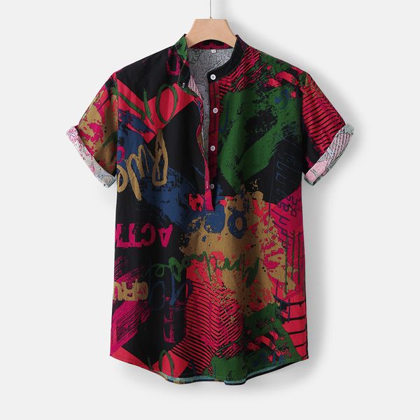 summer fashion hawaiian shirt men multicolor plaid short sleeve button streetwear blouse red slim fit casual shirts men 2019, White;black
summer fashion hawaiian shirt men multicolor plaid short sleeve button streetwear blouse red slim fit casual shirts men 2019, White;black