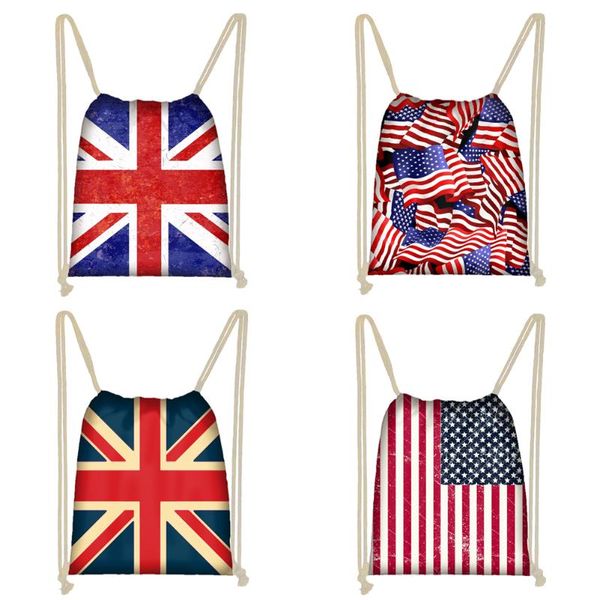 twoheartsgirl classic uk usa flag print women drawstring backpacks printing kids travel backbag softback string storage bags
twoheartsgirl classic uk usa flag print women drawstring backpacks printing kids travel backbag softback string storage bags