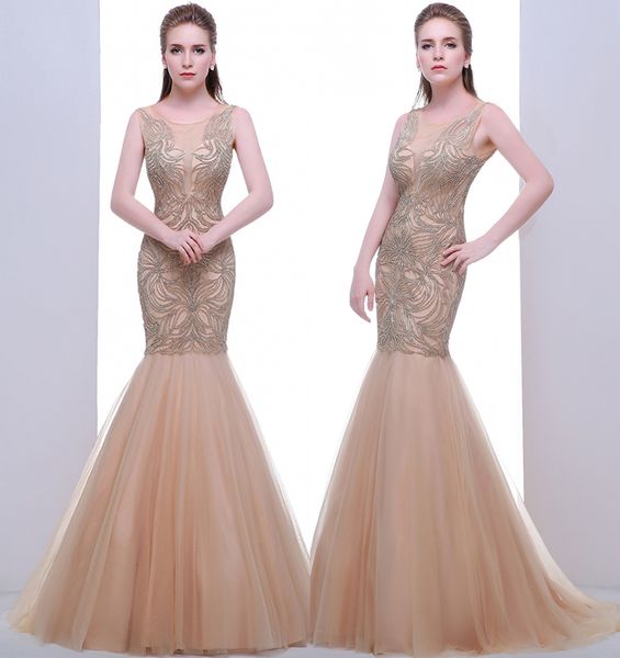 new high-end round neck fishtail bag hip net formal evening dresses champagne heavy handmade backless long prom dresses, Black;red
new high-end round neck fishtail bag hip net formal evening dresses champagne heavy handmade backless long prom dresses, Black;red
