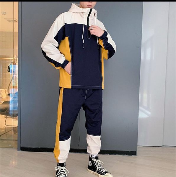 jonestar 2019 mens colors panelled designer tracksuits hoodies pencil pants fashion mens 2pcs set pullover jacket sports suits, Gray
jonestar 2019 mens colors panelled designer tracksuits hoodies pencil pants fashion mens 2pcs set pullover jacket sports suits, Gray