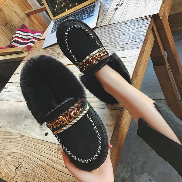 warm winter snow boots for women round toe suede ankle boots for women 2019 slip on rubber platform flat flats, Black
warm winter snow boots for women round toe suede ankle boots for women 2019 slip on rubber platform flat flats, Black