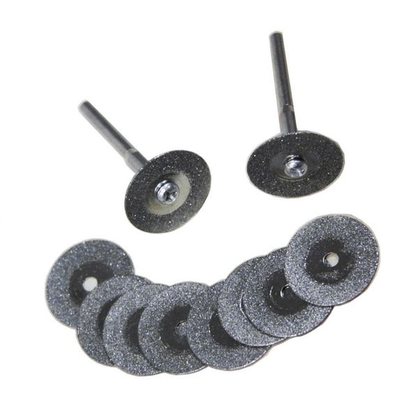 10pcs 20mm diamond disc set cutting wheels 3.2mm mandrel mini drill accessories for dremel rotary tool
10pcs 20mm diamond disc set cutting wheels 3.2mm mandrel mini drill accessories for dremel rotary tool