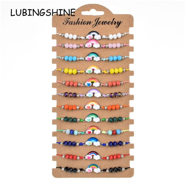 bohemian 12pcs/lot multi rainbow charms braided bracelet for women child crystal bead adjustable rope chain yoga anklet jewelry, Golden;silver
bohemian 12pcs/lot multi rainbow charms braided bracelet for women child crystal bead adjustable rope chain yoga anklet jewelry, Golden;silver