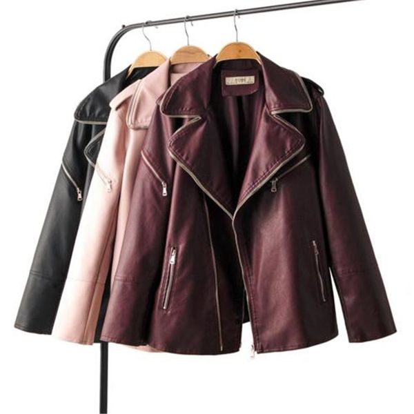 2020 spring autumn pu leather jacket women loose coat ladies casual brand new zipper motorcycle biker jacket outerwear female, Black
2020 spring autumn pu leather jacket women loose coat ladies casual brand new zipper motorcycle biker jacket outerwear female, Black