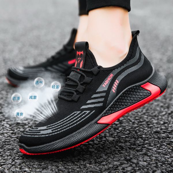 men's sport shoes 2020 comfortable outdoor summer sports shoes non-slip mens running black red mesh running sneakers
men's sport shoes 2020 comfortable outdoor summer sports shoes non-slip mens running black red mesh running sneakers