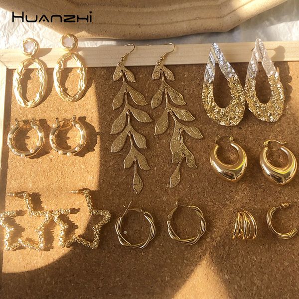 huanzhi 2020 new minimalist gold sliver color metal water drop pearl hoop earrings geometric irregular for women girls jewelry, Golden;silver
huanzhi 2020 new minimalist gold sliver color metal water drop pearl hoop earrings geometric irregular for women girls jewelry, Golden;silver