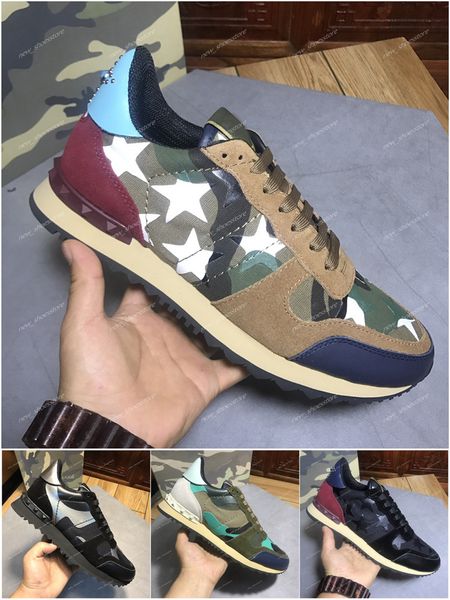 women's men's casual star studded mesh leather camouflage studded shoes combo stars metallic lace-up shoes rock studs sneakers, Black
women's men's casual star studded mesh leather camouflage studded shoes combo stars metallic lace-up shoes rock studs sneakers, Black