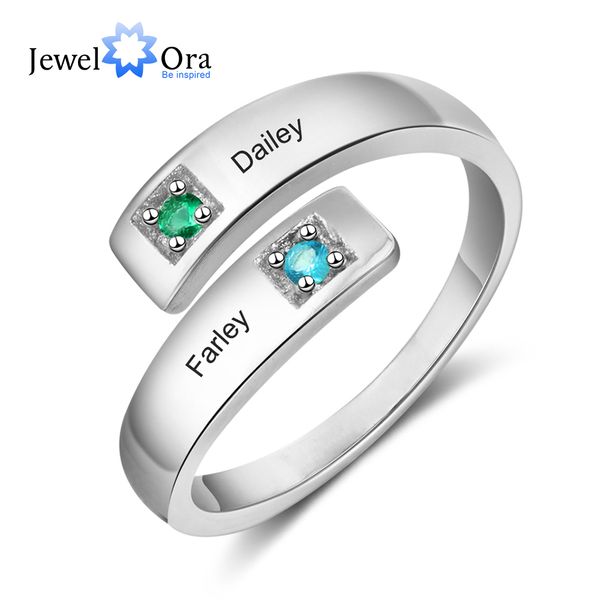 personalized women rings with birthstone custom 2 names adjustable engraved promise rings for couples jewelry(jewelora ri103934, Silver
personalized women rings with birthstone custom 2 names adjustable engraved promise rings for couples jewelry(jewelora ri103934, Silver