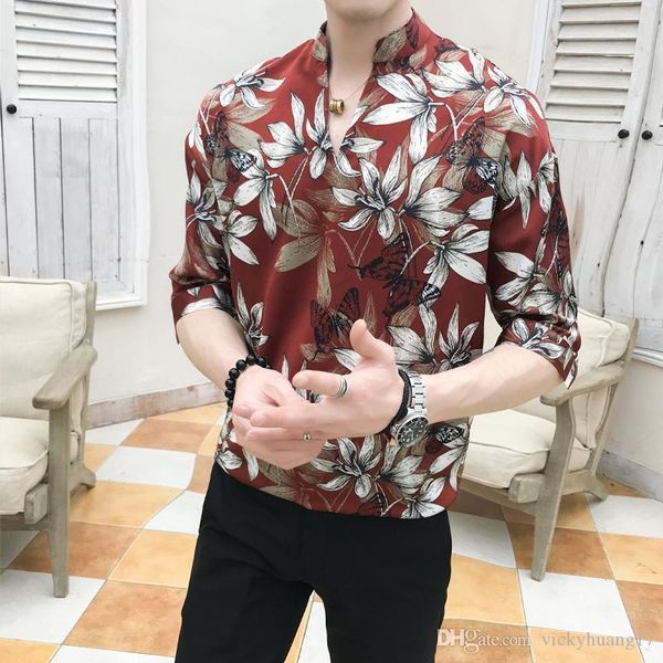 men shirt short-sleeved blouse a236-202-p50 with loose middle sleeves and irregular stripes, White;black
men shirt short-sleeved blouse a236-202-p50 with loose middle sleeves and irregular stripes, White;black