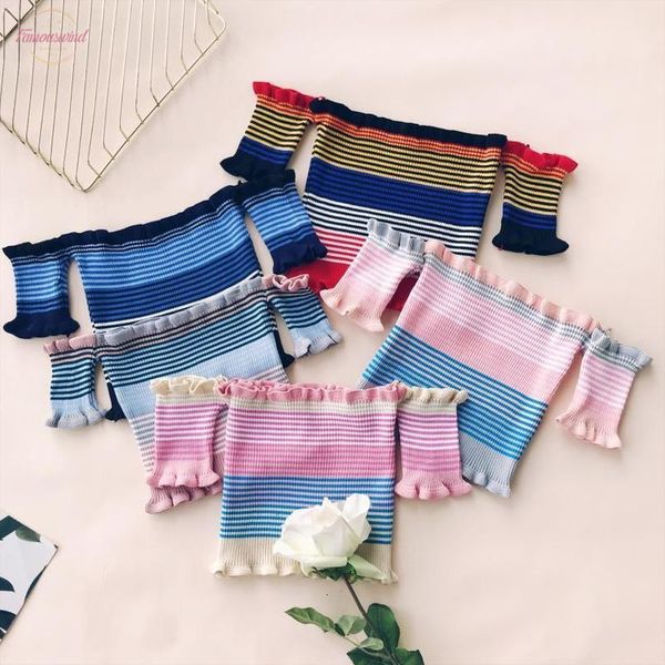 summer sweet ruffles striped slash neck cropped t shirts women short sleeve knit crop for girls, White
summer sweet ruffles striped slash neck cropped t shirts women short sleeve knit crop for girls, White