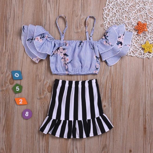 baby girls casual summer kids strap striped flower print summer kids girls sets blouse+short skirts suits costume set, White
baby girls casual summer kids strap striped flower print summer kids girls sets blouse+short skirts suits costume set, White