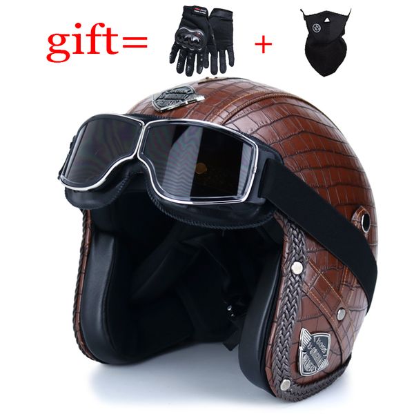 motorcycle helmets open face pu leather helmet 3/4 retro chopper bicycle and mask goggles dot certification s-xxl
motorcycle helmets open face pu leather helmet 3/4 retro chopper bicycle and mask goggles dot certification s-xxl