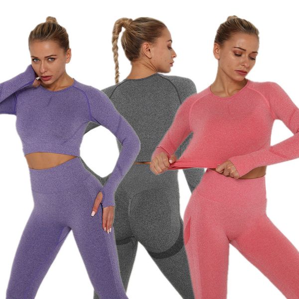 women seamless yoga set gym clothing fitness leggings+cropped shirts sport suit super elastic long sleeve tracksuit active wear, White;red
women seamless yoga set gym clothing fitness leggings+cropped shirts sport suit super elastic long sleeve tracksuit active wear, White;red
