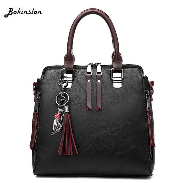 bokinslon retro pu leather handbag casual women tassel shoulder messenger bag fashion ladies
bokinslon retro pu leather handbag casual women tassel shoulder messenger bag fashion ladies