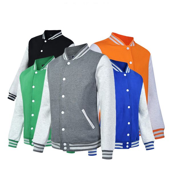 2020 прибытие hot однобортный лоскутная повседневная baseball uniform пальто мужской моды флис колледжа бейсбол куртки ребро втулки, Black;brown 
2020 прибытие hot однобортный лоскутная повседневная baseball uniform пальто мужской моды флис колледжа бейсбол куртки ребро втулки, Black;brown