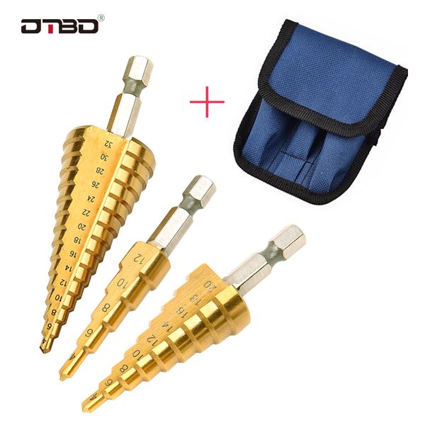 drill bit hss titanium coated step drill wood set power tools for metal high speed steel hole cutter step cone center drills
drill bit hss titanium coated step drill wood set power tools for metal high speed steel hole cutter step cone center drills