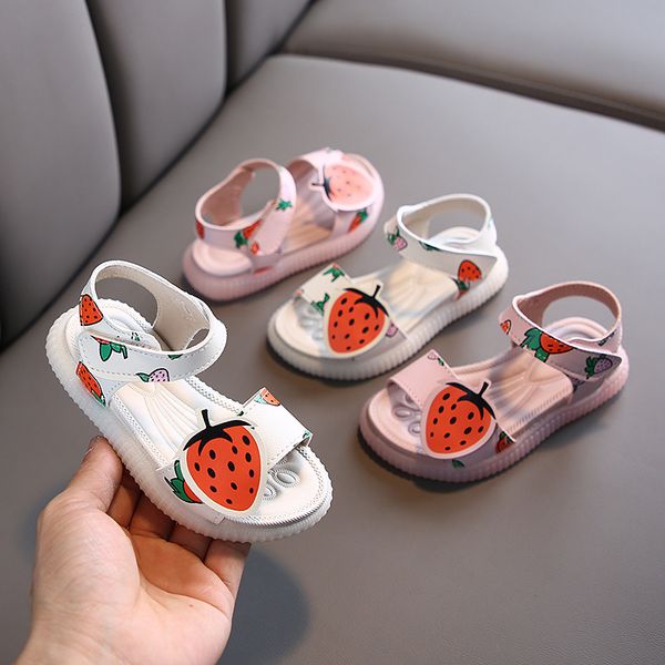 summer girls casual sandals strawberry princess soft bottom beach shoes 1-3 years old children's shoes t200507, Black;red
summer girls casual sandals strawberry princess soft bottom beach shoes 1-3 years old children's shoes t200507, Black;red