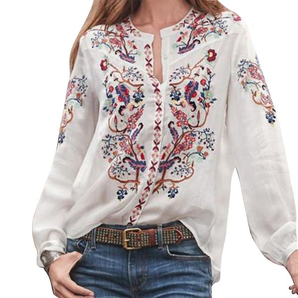 ethnic party polyester ladies summer female casual crew neck women blouse fashion loose lantern sleeve printed, White
ethnic party polyester ladies summer female casual crew neck women blouse fashion loose lantern sleeve printed, White