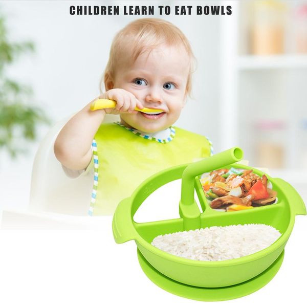 1pcs suction cup base silicone belt straw integrated compartment plate bowl with lid for children learning to easy bowl bpa
1pcs suction cup base silicone belt straw integrated compartment plate bowl with lid for children learning to easy bowl bpa