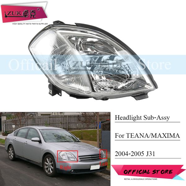 zuk front bumper headlight headlamp for teana maxima cefiro j31 2004 2005 head light head lamp halogen / hid xenon type
zuk front bumper headlight headlamp for teana maxima cefiro j31 2004 2005 head light head lamp halogen / hid xenon type