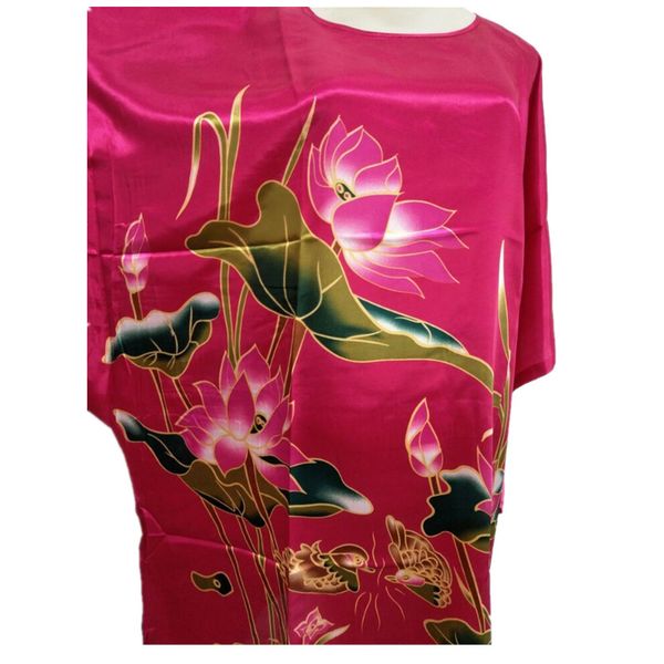 pink female faux silk bath robe gown summer lounge looose sleepwear elegant nightdress women nightgown, Black;red
pink female faux silk bath robe gown summer lounge looose sleepwear elegant nightdress women nightgown, Black;red