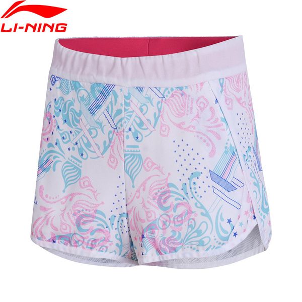 women the trend sport shorts regular fit 100% polyester comfort lining li ning breathable sport shorts aksn066 wkd591, White;black
women the trend sport shorts regular fit 100% polyester comfort lining li ning breathable sport shorts aksn066 wkd591, White;black