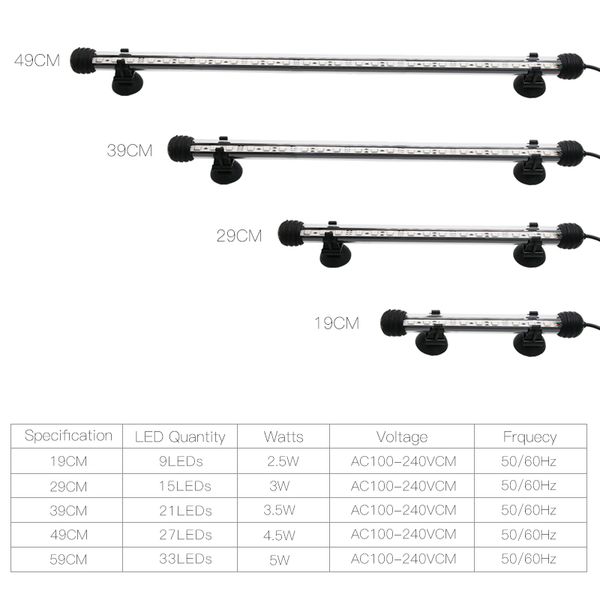 zhongji 19-59cm rgb led lamp for aquarium led lighting waterproof plant fish tank light for aquarium lamp turtle reptile
zhongji 19-59cm rgb led lamp for aquarium led lighting waterproof plant fish tank light for aquarium lamp turtle reptile