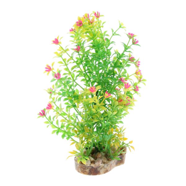 fake grass plastic reptile terrarium plant decor aquarium fish tank bonsai