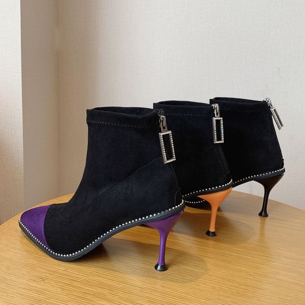high heel boots winter shoes women bootee woman 2019 luxury designer booties ladies zipper heels rubber ankle rock fashion, Black
high heel boots winter shoes women bootee woman 2019 luxury designer booties ladies zipper heels rubber ankle rock fashion, Black