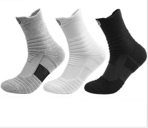 elite basketball socks male long towel socks thickened sweat absorbing towel bottom professional outdoor running socks, Black 
elite basketball socks male long towel socks thickened sweat absorbing towel bottom professional outdoor running socks, Black