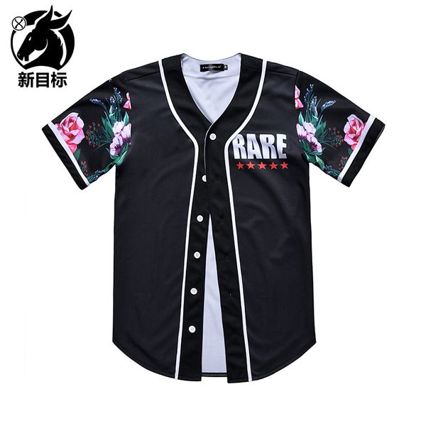 2019 new style creative mixed colors printed short sleeve baseball uniform street youth popular brand loose-fit cardigan men's c, Black;brown
2019 new style creative mixed colors printed short sleeve baseball uniform street youth popular brand loose-fit cardigan men's c, Black;brown
