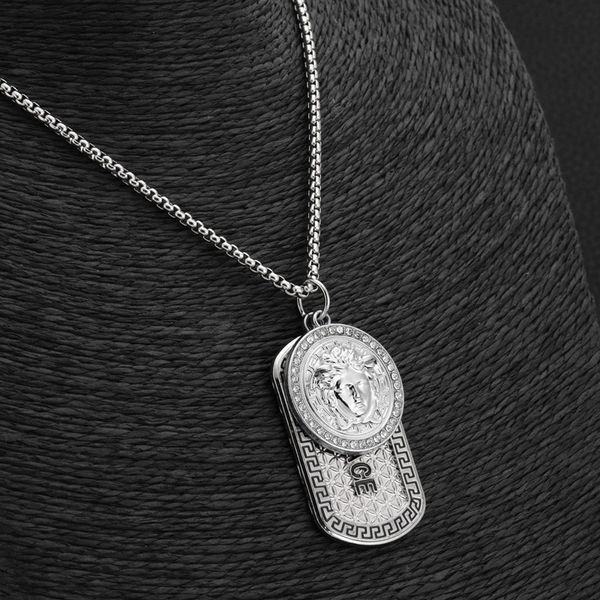 hip hop pendant necklaces vintage women head iced out lion head dog tag pendant jewelry christmas gift, Silver
hip hop pendant necklaces vintage women head iced out lion head dog tag pendant jewelry christmas gift, Silver