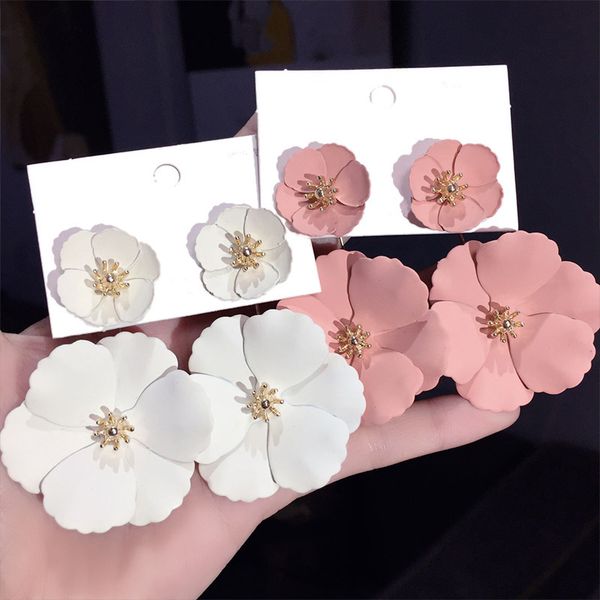 boho big flower earrings for women 2019 new double layers statement pendientes femme jewelry white pink yellow red black, Silver
boho big flower earrings for women 2019 new double layers statement pendientes femme jewelry white pink yellow red black, Silver