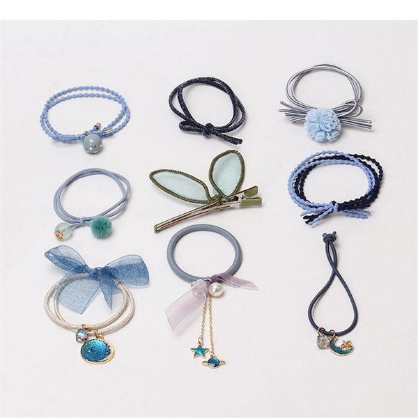 2020 spring and summer new children's hair ring set 9-piece girl heart simple child hair accessories set, Slivery;white
2020 spring and summer new children's hair ring set 9-piece girl heart simple child hair accessories set, Slivery;white